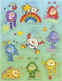 Vintage 80's Hallmark Rainbow Brite Characters Sticker Etsy 
