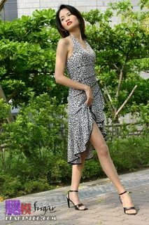 Sugar Beautyleg Japanese Sexy Girl Sexy White Leo Dress sorte...