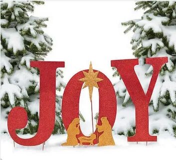 outdoor lighted joy sign - Wonvo