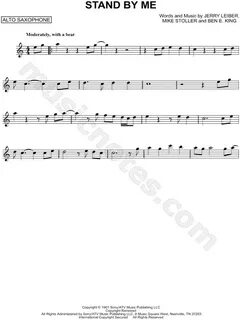 Ben E. King "Stand by Me" Sheet Music (Alto Saxophone Solo) 