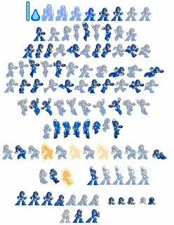 Megaman X Movement Sprite List - HD Desenhos, Jogos, Anivers