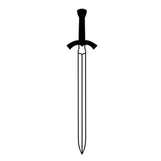 Sword With Black Handle SVG Clip arts download - Download Cl