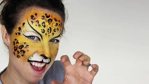 Leopard Face Painting Tutorial Face painting tutorials, Leop