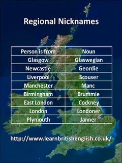 Learn British English Free: Regional Nicknames " Learn Briti