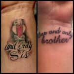 Brother and sister tattoos! Brother tattoos, Brother sister 