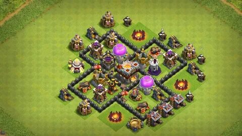 Undefeated Town Hall 5 (TH5) Trophy + Farming Base !! Best T