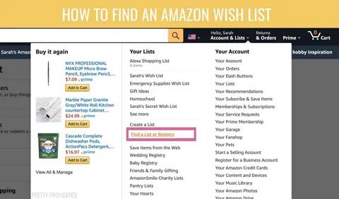 How to Use Amazon Wish Lists for Gifting - Pretty Providence