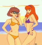 Philip Kaiten JR - Velma and Daphne at the beach
