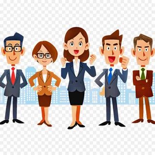 cartoon people social group team job png download - 1200*120