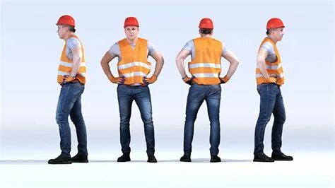 Worker 3d Model All in one Photos