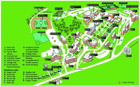 West Virginia State University Campus Map - Cherry Hill Map