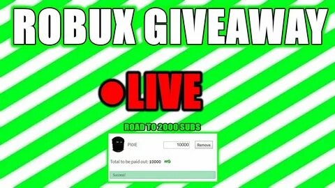 Roblox Free Live Robux Giveaway Every Minute - NASHLITIGATIO