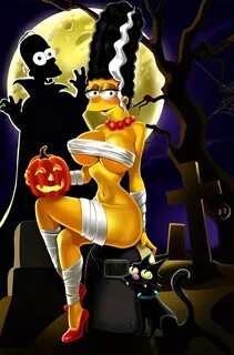 Xbooru - adultartist bride of frankenstein dracula halloween