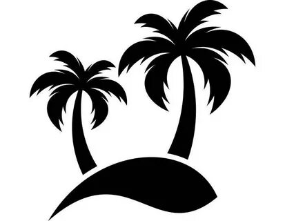 Palm Tree Beach Svg Cut File - Layered SVG Cut File - Best F