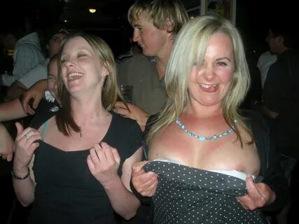 Women flash boobs at world series