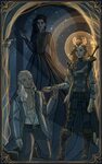 Aelin, Rowan and Maeve by runningquill-art Throne of glass f