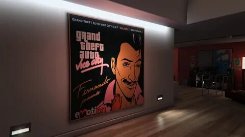 GTA Vice City posters for Franklin's house - GTA5-Mods.com