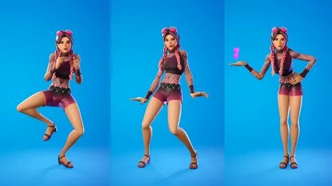 Beach Jules Skin Showcase with popular Emotes and Dances For