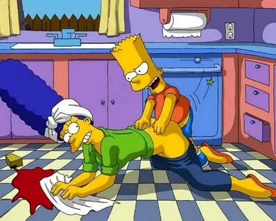 Мардж Симпсон порно хентай с мультяшками
