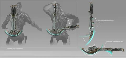 A concept for Corpus based dual swords: The swords would pie