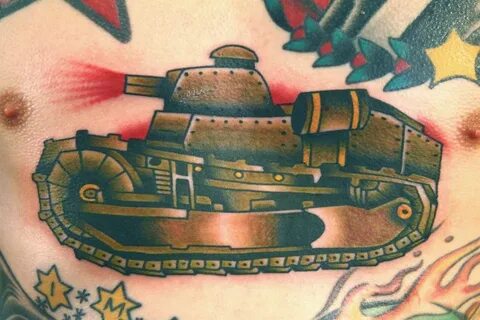 Military Tank Tattoo On Chest For Men Tatuaje militar, Tatua