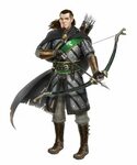 Male Human Ranger Archer - Weslen Gavirk - Pathfinder PFRPG 