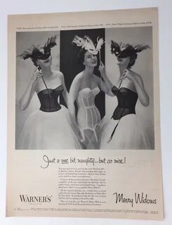409.00 грн - Original Print Ad 1954 WARNER'S Merry Widows Br