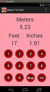 How tall is meters in feet and inches? HEIGHT