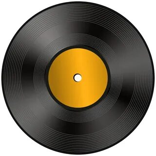 Record clipart silhouette vinyl, Record silhouette vinyl Tra