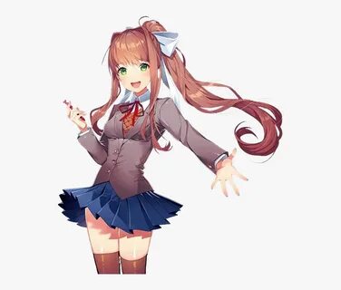 Doki Doki Literature Club Sprites Monika , Png Download - Do