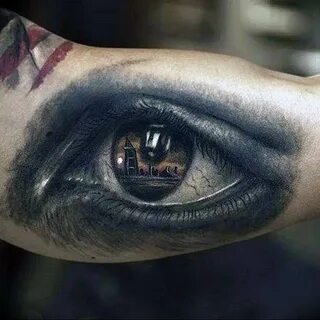 Фото тату глаз 10.10.2018 № 128 - eye tattoo - tattoo-photo.