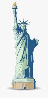 Statue Of Liberty Clip Art - Statue Of Liberty Vector Png, T