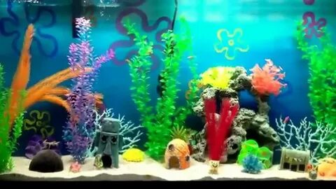 the best spongebob aquarium! spongebobfishtank #fishtankthem