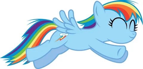 Rainbow Dash Filly Jumping by imageconstructor on DeviantArt