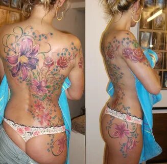 Татуировки для девушек на спине (159 фото)