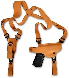 MASC Premium Suede Leather Shoulder Holster with Single Maga