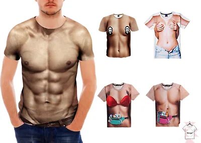 New Funny Sexy Body 3D T-shirt Full Print Tee naked Men Wome