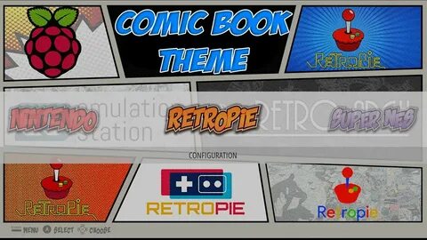 Awesome Comic Book Theme For RetroPie How To Install - YouTu