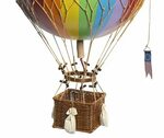 Воздушный шар с корзиной цветов (54 фото)