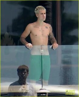 Justin Bieber's White Underwear Turns See Through While Wake