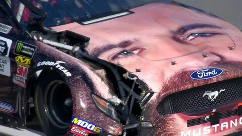 NASCAR: Corey Lajoie crashes, messes up face on car NBC Spor