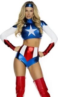 Forplay Pretty Patriot Sexy Hero Costume