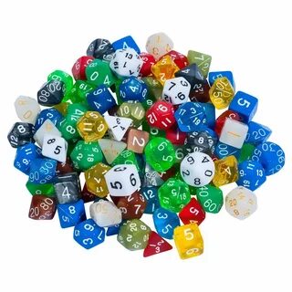 Amazon.com: 105 Polyhedral Dice For Dungeons And Dragons Or 