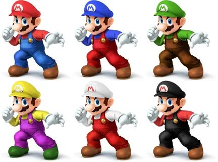 Mario Ssb4 Recolors By Shadowgarion - Smash Bros Mario Alter