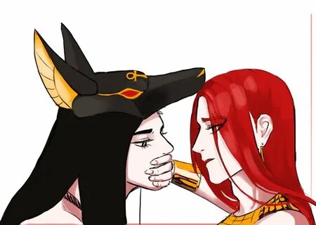 Sadie and anubis kiss