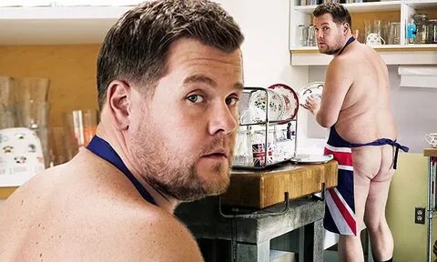 James Corden bares his bottom as he prepares for hosting job