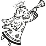 Free Black And White Drawings Of Angels, Download Free Black