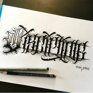 Cursive Tattoo Font - Фото база