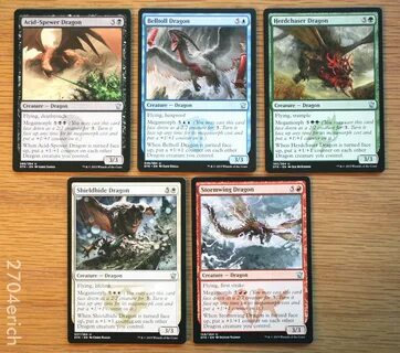 Купить Dragons of Tarkir 5x Uncommon Dragon Set Lot Б/У на А