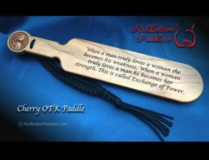 Cherry OTK Paddle Engraved makes a Special Gift or Remembrance Etsy
